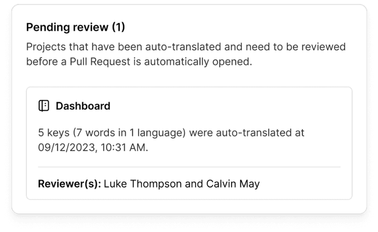 Pending review.